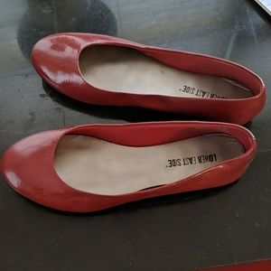 Red ballet flats